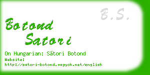 botond satori business card