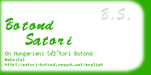 botond satori business card